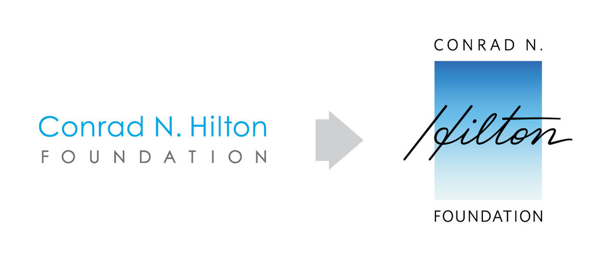 New logo for the Conrad N. Hilton Foundation.